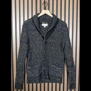 Rag & Bone x Neiman Marcus Sweater Small Crotchet Knit Folded Hem Wool Cotton